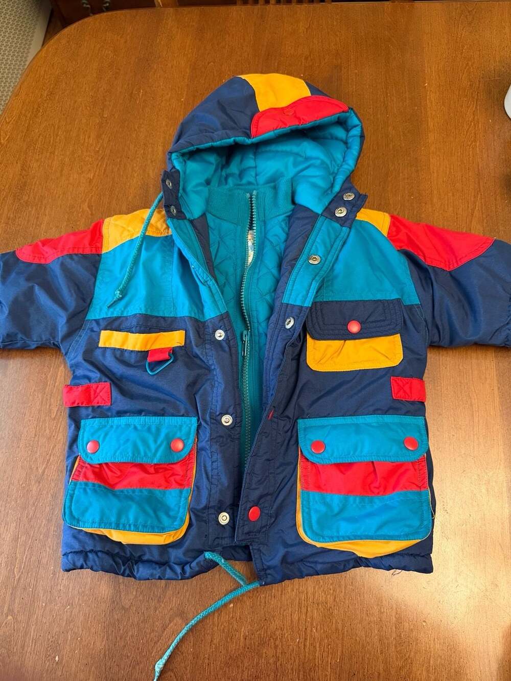 Vintage 90s Funclub multi color winter jacket